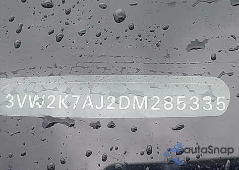 2013 Volkswagen Jetta 2.0L S from USA, damaged, VIN 3VW2K7AJ2DM285335